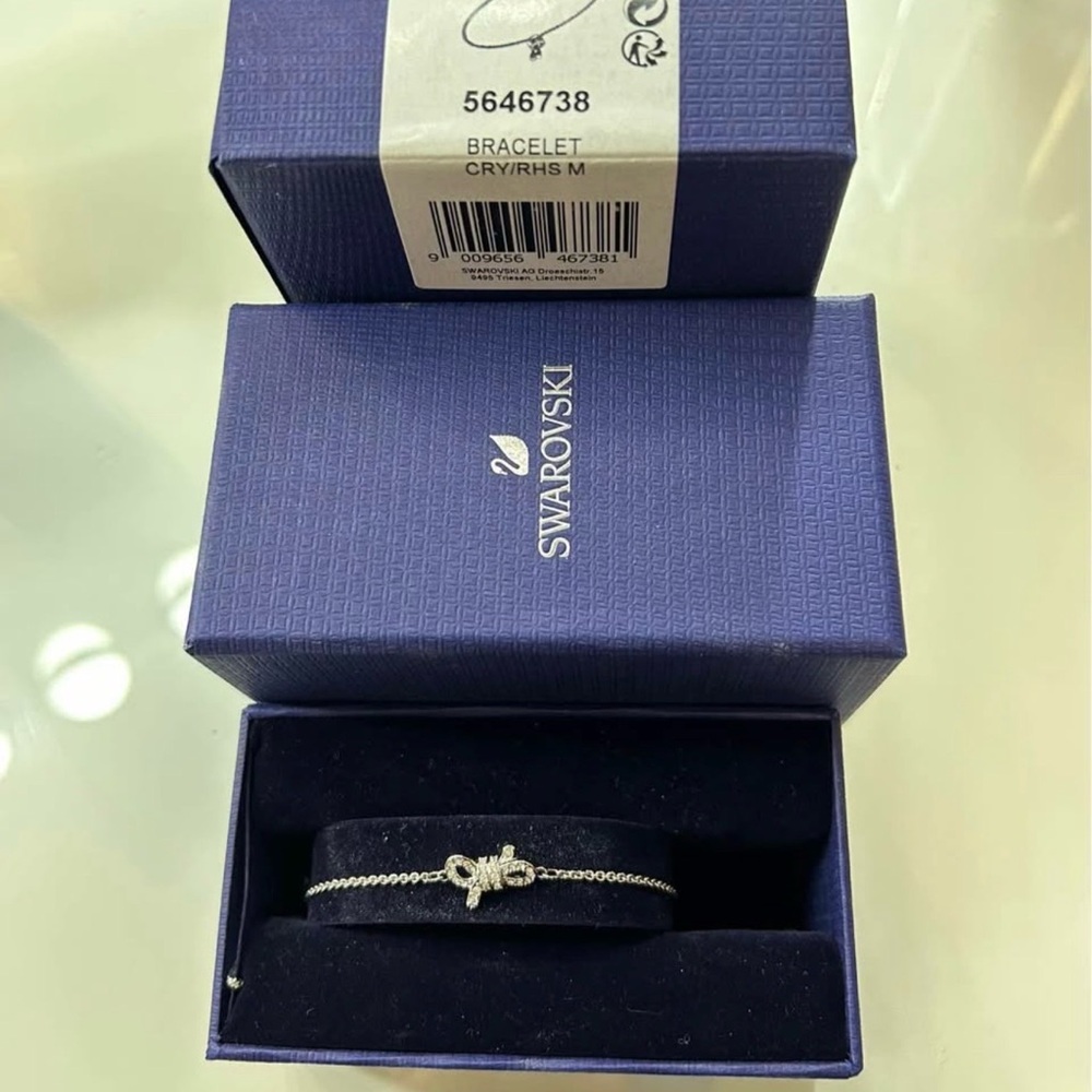 Swarovski Silver Bow Bracelet
